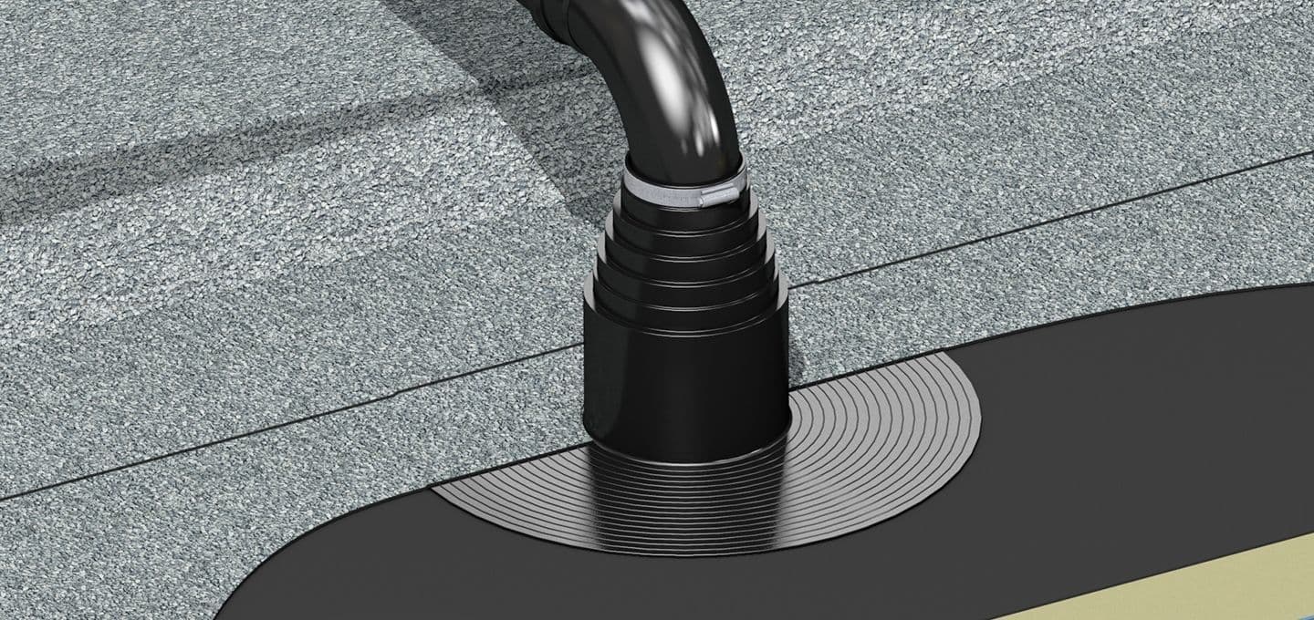 Ryno TS1 Flat Roof Pipe Sleeves -  34mm to 90mm - PVC & EPDM