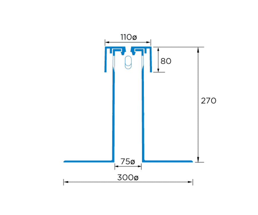 Ryno TV3 Flat Roof Breather Vent 75mm - EPDM