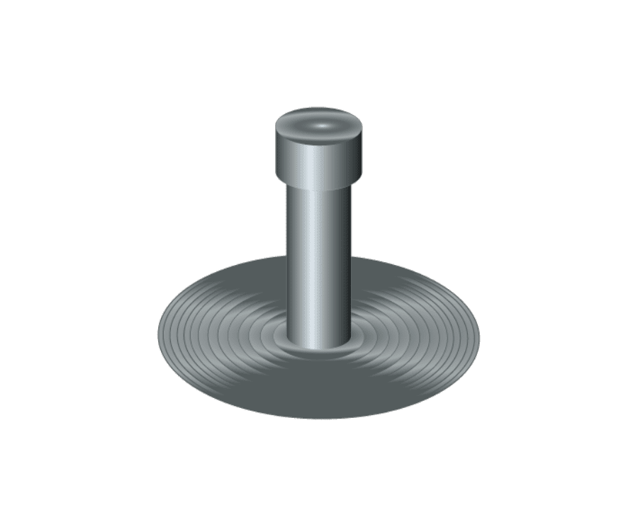 Ryno TV3 Flat Roof Breather Vent 75mm - EPDM