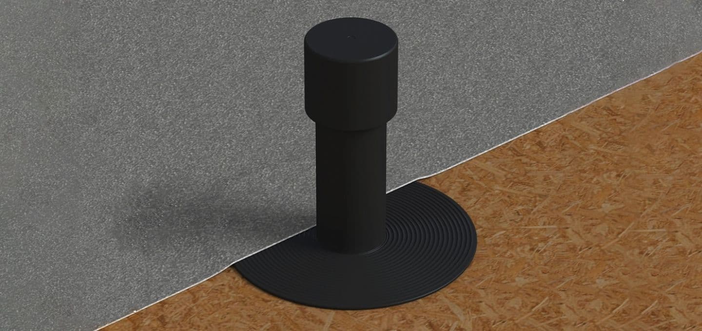 Ryno TV3 Flat Roof Breather Vent 75mm - EPDM