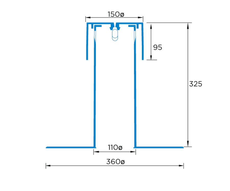 Ryno TV4 Flat Roof Breather Vent 110mm - EPDM